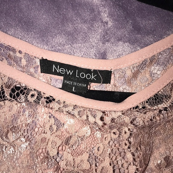 Mauve Pink Lace Dress - Picture 2 of 5